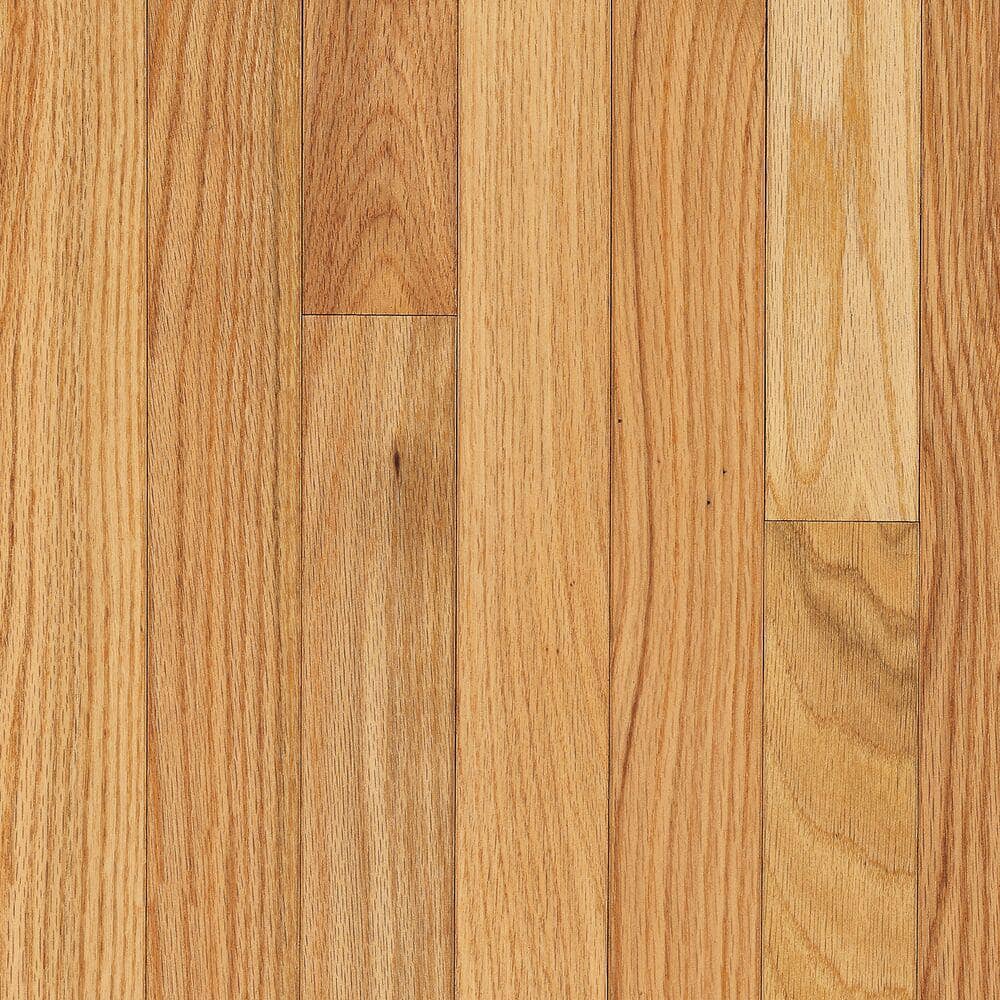 Take Home Sample - American Originals Natural Red Oak 3/4in. T x 2-1/4 in. Solid Hardwood Flooring -5 in. x 7 in -  Bruce