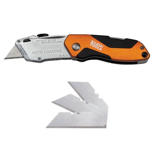 HEAVY DUTY RETRACTABLE UTILITY KNIFE Metal Box Cutter Pocket Razor Slide  Blade