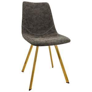 Markley Grey Faux Leather Dining Chair
