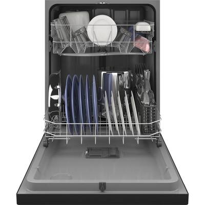 24 in. in Black Front Control Built-in Tall Tub Dishwasher with 60 dBA