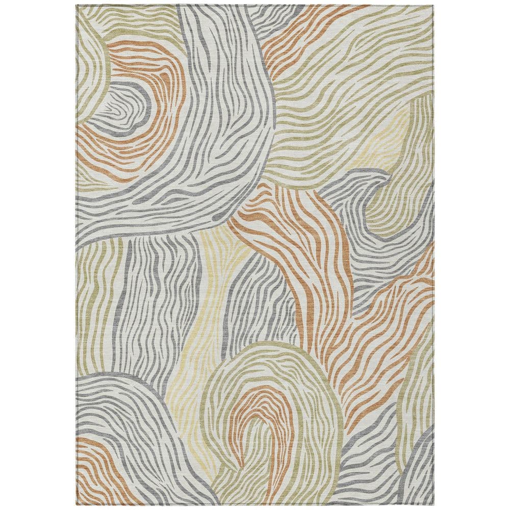 Chantille Machine Washable Indoor/Outdoor Abstract ACN2603 Linen 10 ft. x 14 ft. Area Rug price history on PriceWatchPro
