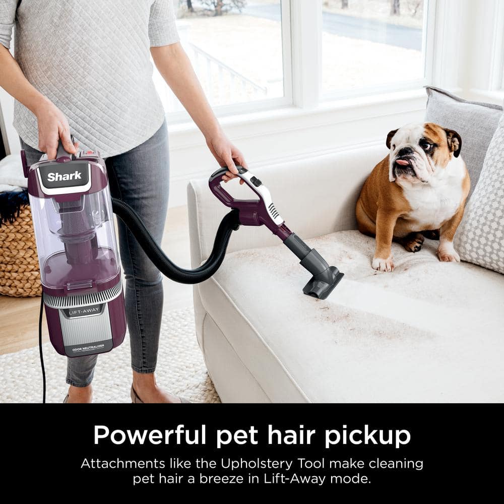 Wine Purple Lightweight Convertible Upright Vacuum with HEPA Filter