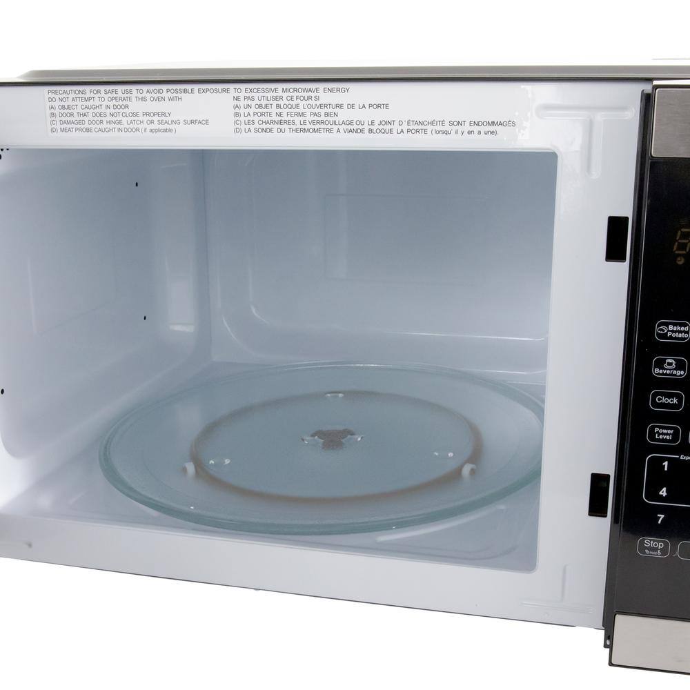 Avanti 1.5 Cu Ft Silver Stainless Steel Countertop Microwave for RV