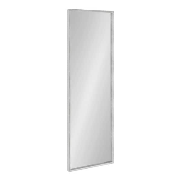 Kate and Laurel 48.03 in. H x 15.98 in. W Travis Modern Rectangle Framed Silver Accent Wall Mirror