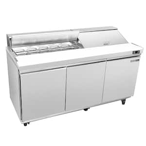 VEVOR 72 Sandwich & Salad Prep Table17.73 CuFt Stainless Steel