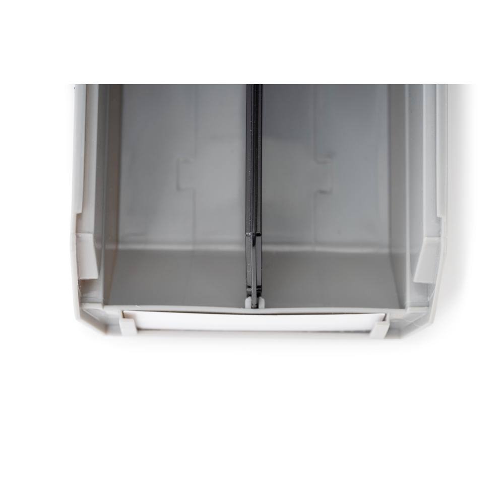 Black ABS Plastic Bin Dividers, 13.875" x 6.5" x 0.25", 6-Pack