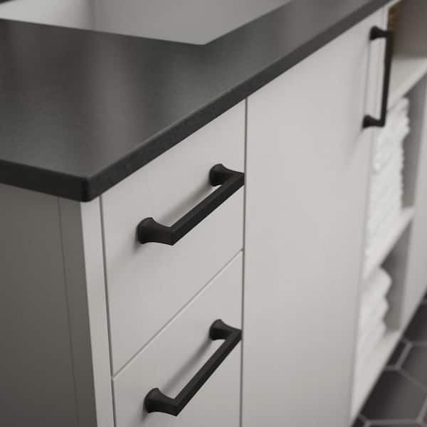 Mandara 5-1/16 in. (128 mm) Classic Matte Black Cabinet Drawer Bar Pull