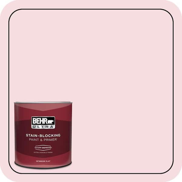 BEHR ULTRA 1 qt. #P150-1 Blowing Kisses Extra Durable Flat Interior Paint & Primer