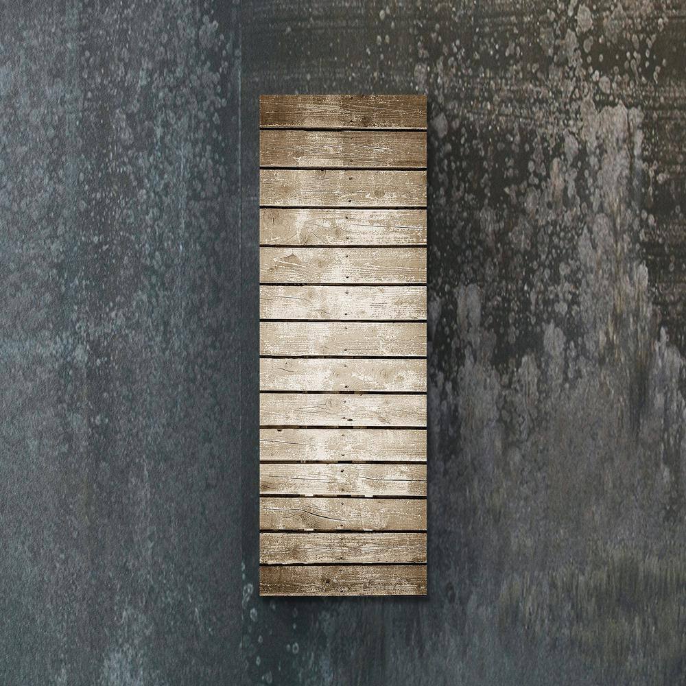 Brown Radiant Wall Mounted Glass Heater Panel, 16x48 inches