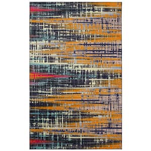 Kaven Multi 6 ft. x 9 ft. Abstract Area Rug