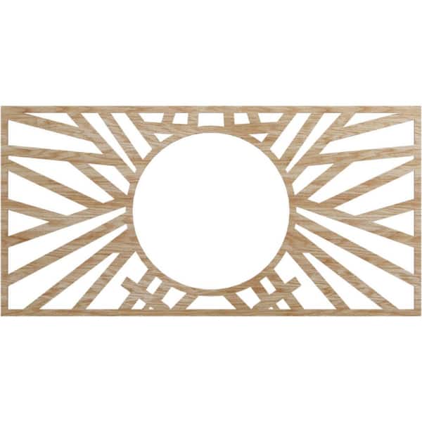 Ekena Millwork 0.375 in. D x 36 in. W x 36 in. H Wood (Red Oak) Medallion Moulding