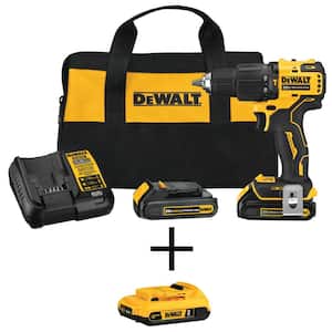 ATOMIC 20-Volt MAX Lithium-Ion Brushless Cordless Hammer Drill Combo Kit With Free Battery