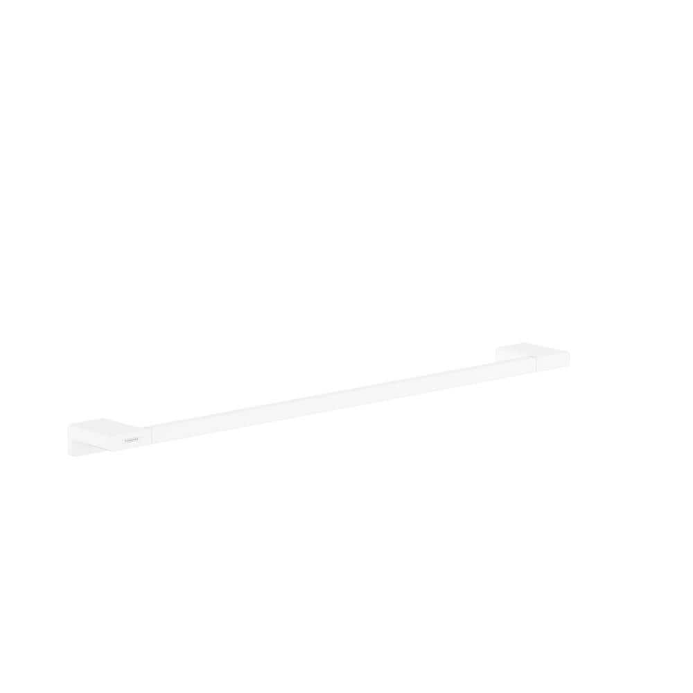 Matte White 25" Metal Wall Mounted Towel Rail