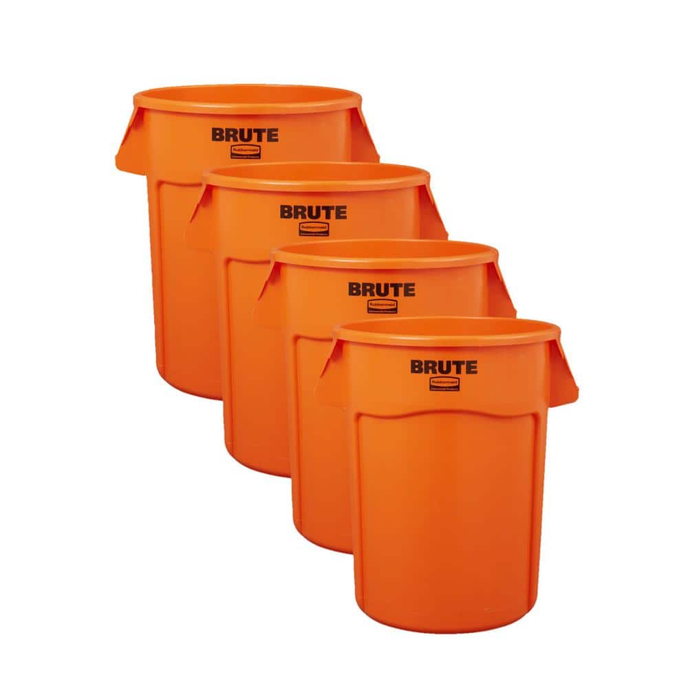 Heavy-Duty Trash/Garbage Can, 44-Gallon, Gray, Wastebasket for Home/Garage/Bathroom/Outdoor/Driveway,  Pack of 4 - Bed Bath & Beyond - 39690609