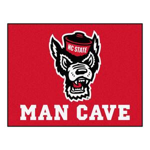 NCAA - North Carolina State University 34 in. x 43 in. Man Cave All-Star Indoor Area Rug