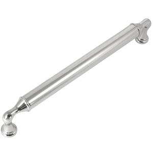 Kensington 7.56 in. (192 mm) Polished Nickel Center-to-Center Zinc Industrial Dual Mount Drawer Pull