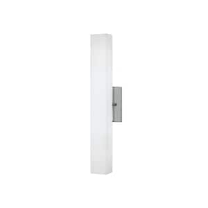 Melville 18-in 1 Light 21-Watt Brushed Nickel Integrated LED Wall Sconce