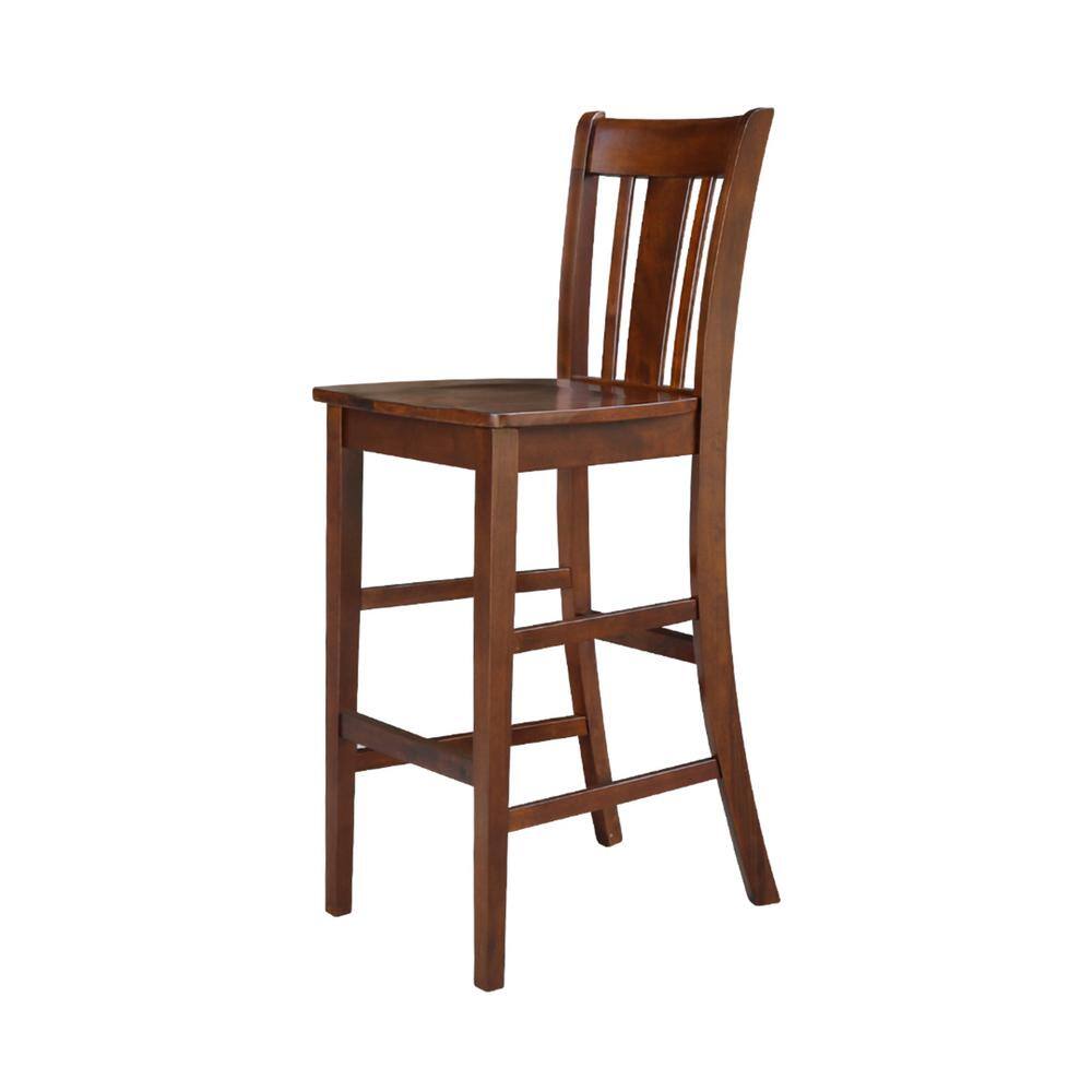 Espresso San Remo 30" Solid Wood Barstool