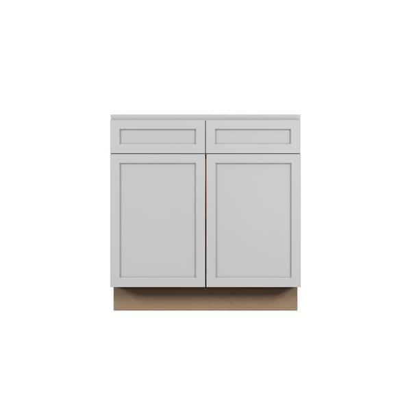 Westport Shaker 33 in. W x 34.5 in. H x 24 in. D in Painted White Plywood Assembled Base Cabinet