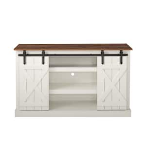 53.9 in. White Standard Rectangle MDF Console Table
