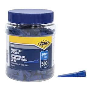 3/16 in. Wedge Tile Spacers for Wall Installation (500 Jar)