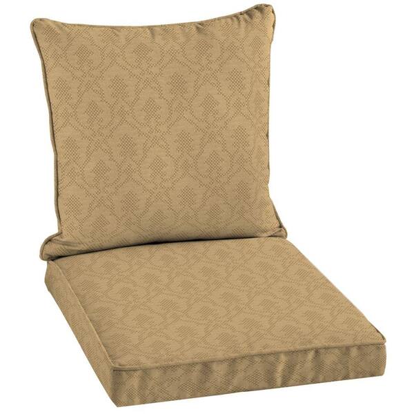Hampton Bay Bellagio Welted Deep Seating Outdoor Dining Chair Cushion Set
