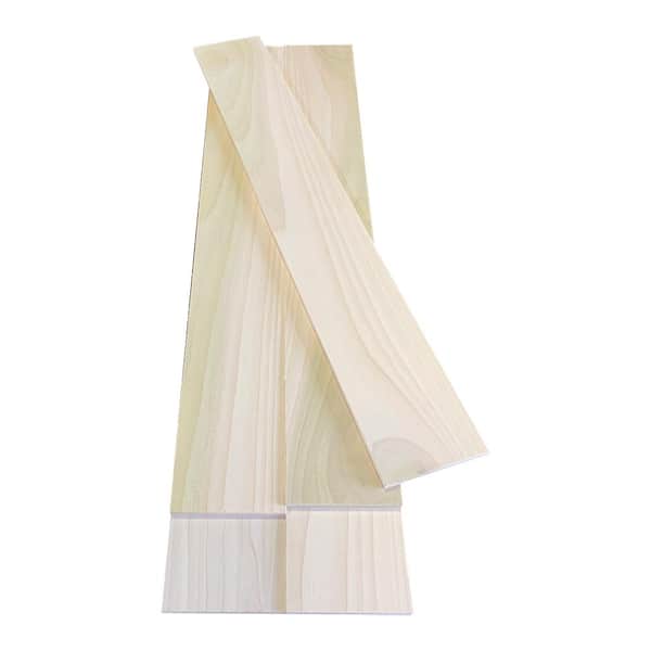 Swaner Hardwood 1/4 in. x 3.5 in. x 2 ft. Poplar S4S Hardwood Hobby Board (5-Pack)