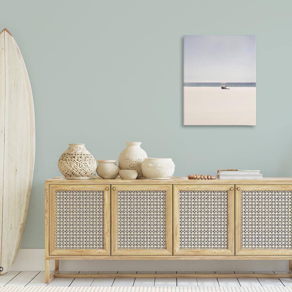 Distant California Beach Hut by Gemma Bardot Unframed Nature Graphic Art Print 30 in. x 24 in. price history on PriceWatchPro
