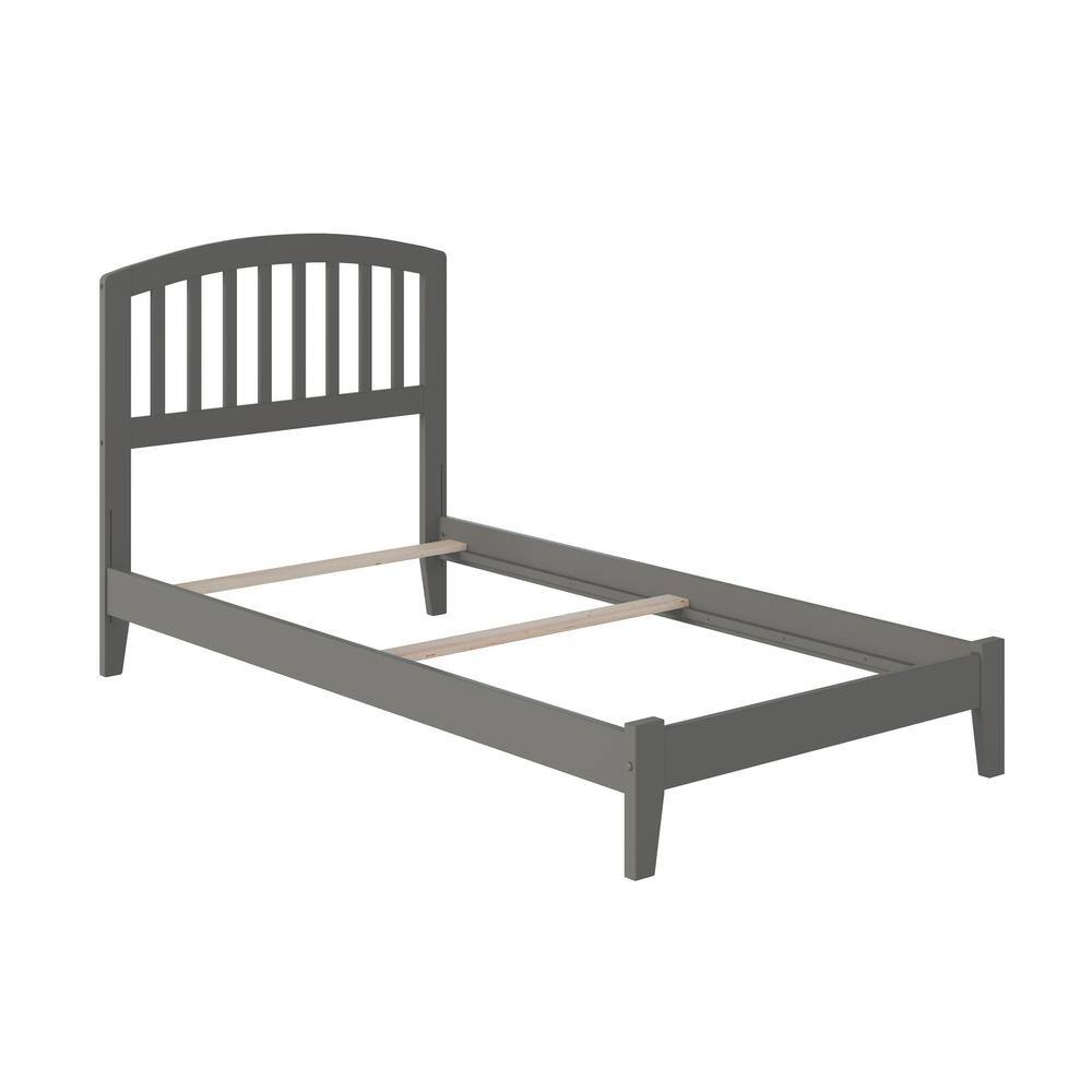 Richmond Twin Gray Wood Mission Bed with Headboard