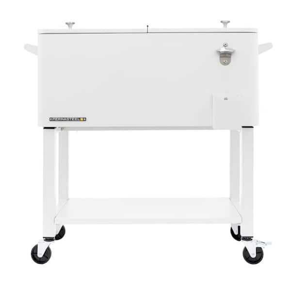 Permasteel 80 Quart Portable Cooler in Galvanized Steel