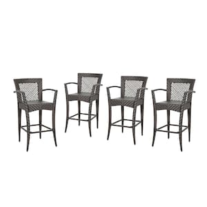 Farley Outdoor Wicker 30 Inch Barstools (4-Pack)