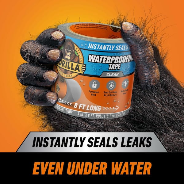 8 ft. Waterproof Patch and Seal Tape Clear