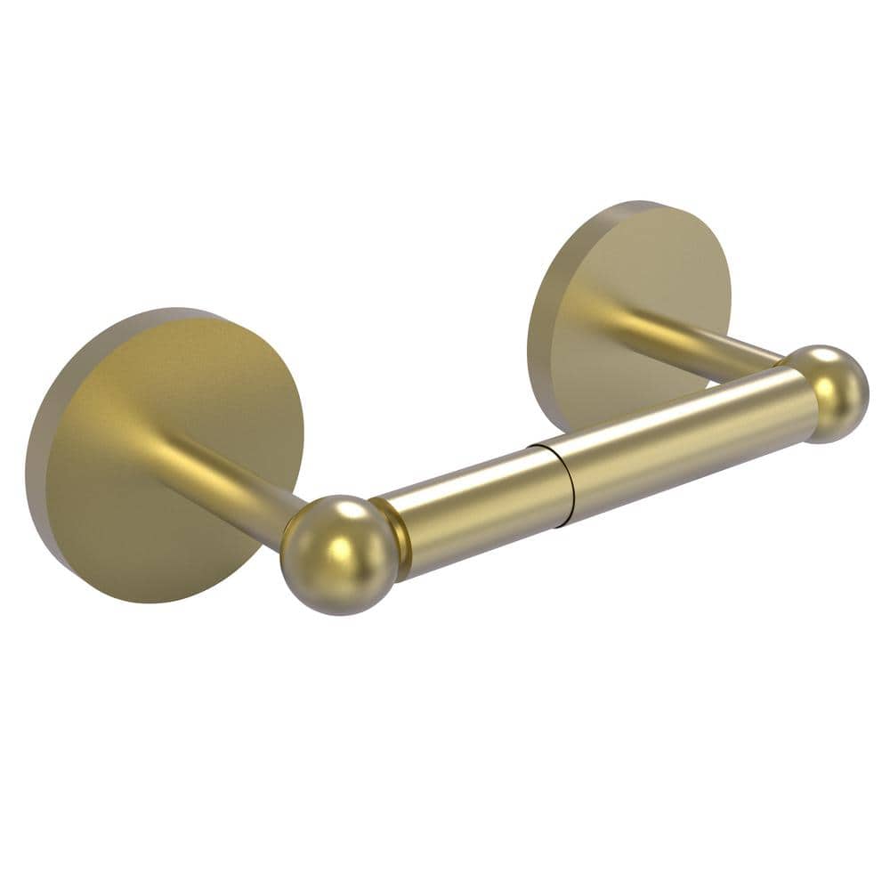 Allied Brass Prestige Skyline Collection Double Post Toilet Paper Holder in Satin Brass P1024
