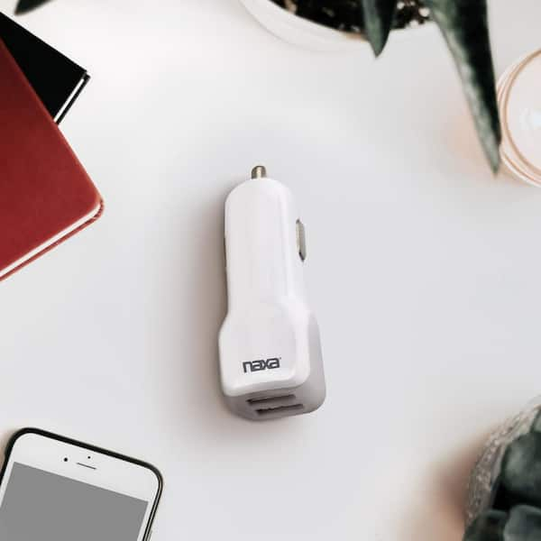 White Portable Vip 2.1 Amp Mobile Charger With 1 Year Warranty at