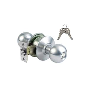 Stainless Steel Grade 3 Entry Door Knob with 2 SC1 Keys