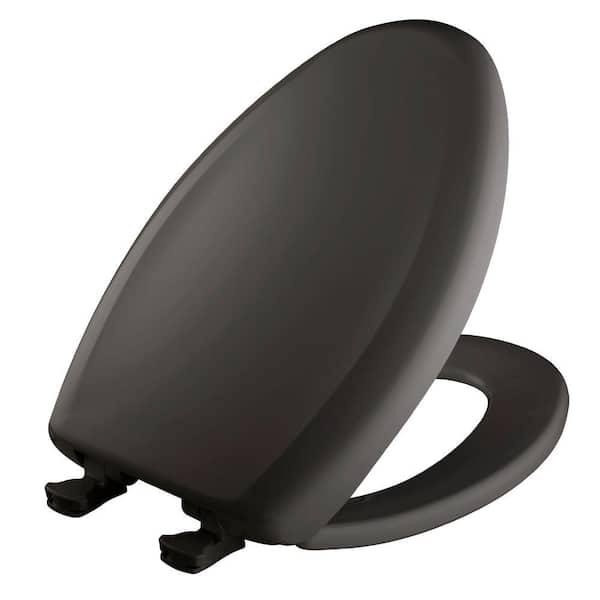 BEMIS Slow Close STA-TITE Elongated Closed Front Toilet Seat in Thunder Grey