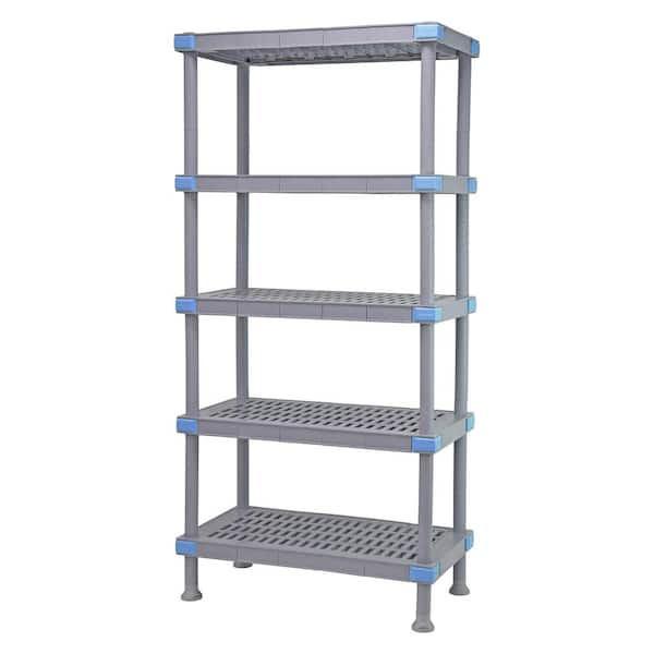 DEWALT Steel Heavy Duty 3-Tier Utility Shelving Unit (50-in W x 18-in D x  48-in H), Yellow in the Freestanding Shelving Units department at