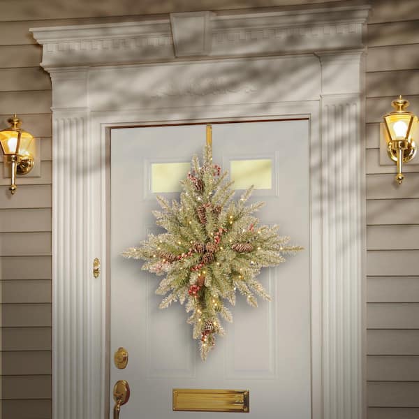 32 in. Snowy Dunhill Fir Bethlehem Star with Battery Operated LED Lights