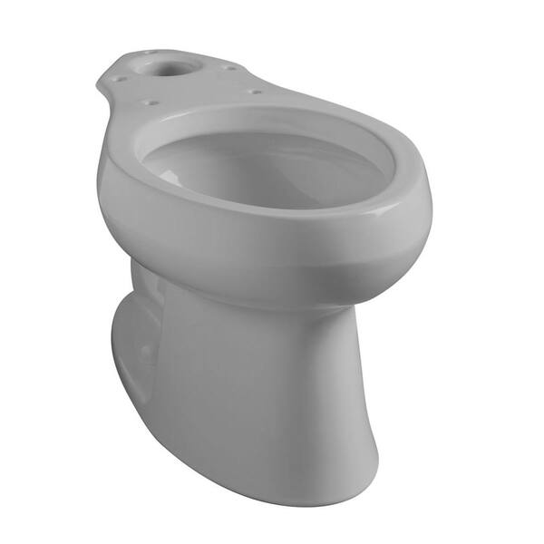 KOHLER Wellworth Elongated Toilet Bowl Only in Ice Grey