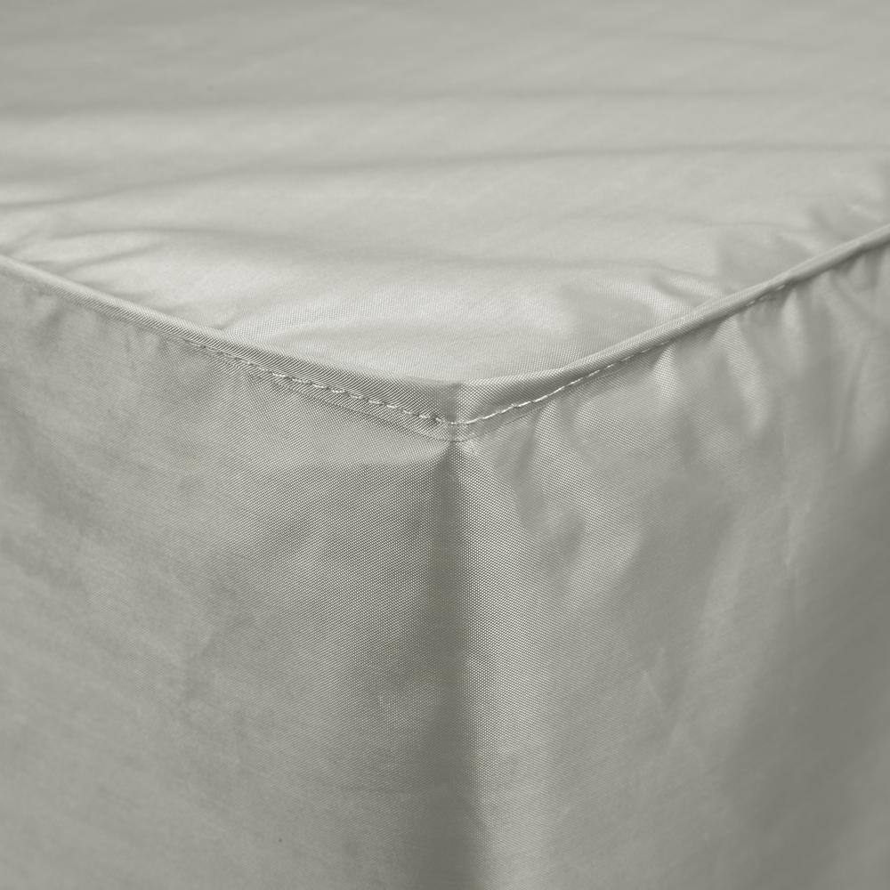 Gray 44'' Square Polyester Fire Pit Cover