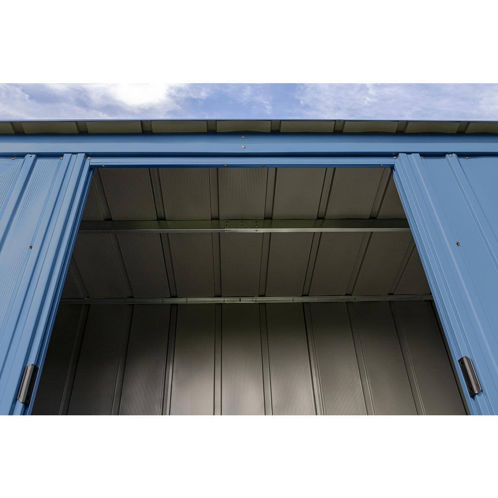 6 ft. x 4 ft. Blue Grey Galvanized Steel Storage Shed
