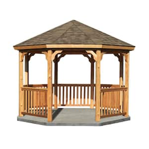 YC 12 ft. x 12 ft. Wood Octagon Gazebo Kit without Floor