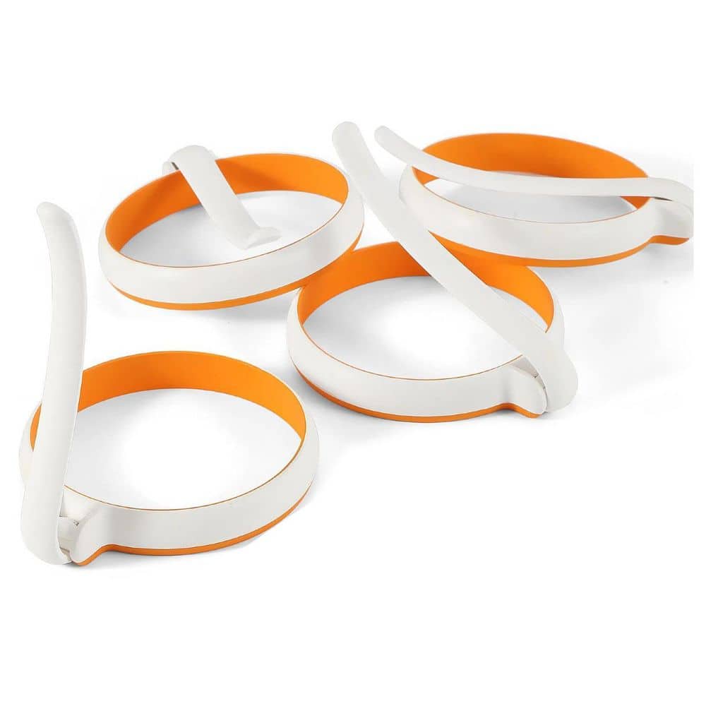 4-Pck Round Silicone Egg Cooker Rings, Nonstick & Easy to Clean, Perfect for Pancakes, Breakfast Sandwiches, Frying Eggs price history on PriceWatchPro