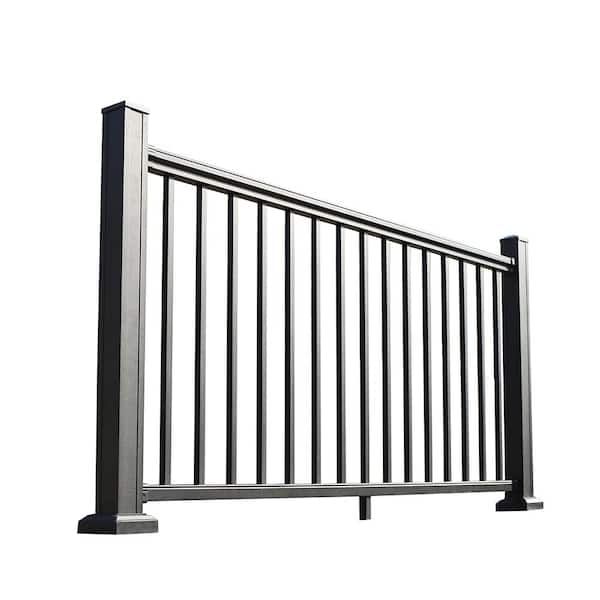 NewTechWood Allure 72 in. x 36 in. Bronze Aluminum Preassembled Railing Kit