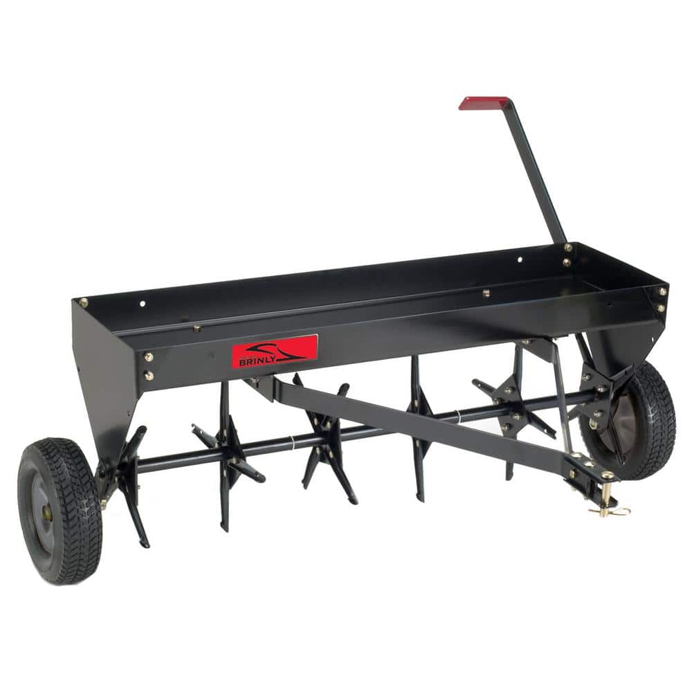 Brinly Hardy 40 In Tow Behind Plug Aerator For Lawn Tractors And Zero