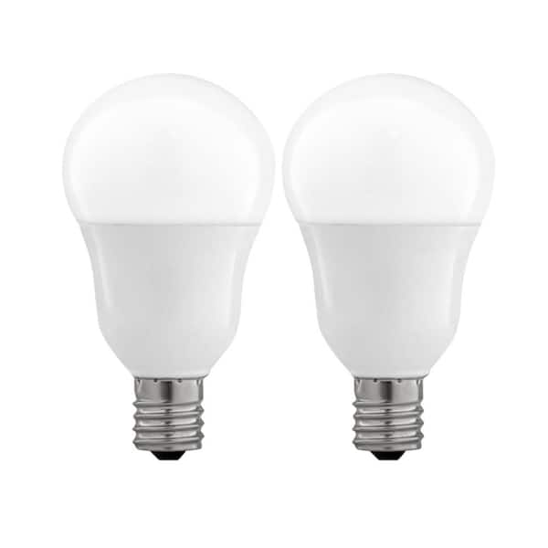 Feit Electric 60w Equivalent A15 Intermediate Dimmable Cec Title 20 90 Cri White Glass Led Ceiling Fan Light Bulb Daylight 2 Pack Bpa1560n 950ca The Home Depot - Are There Special Light Bulbs For Ceiling Fans