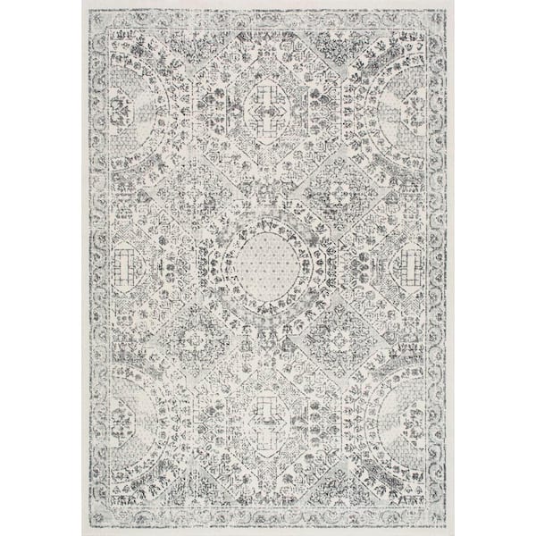 nuLOOM Minta Modern Persian 4 ft. x 6 ft. Gray Area Rug