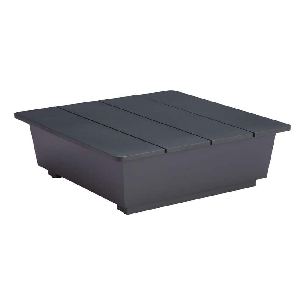 32.3 in. W x 10.6 in. H Black Finish Square Shape Aluminum Top End Table price history on PriceWatchPro