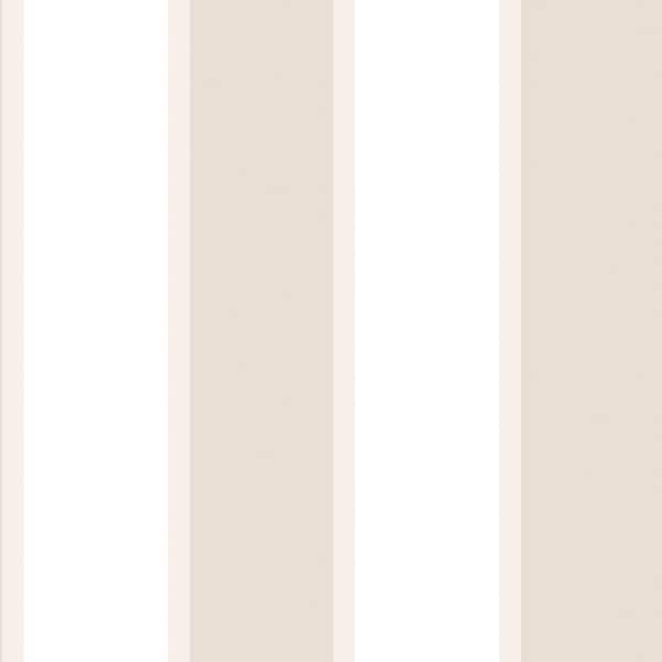 Unbranded Beige/White Smart Stripes 3 Formal Stripe Matte Finish Non-Pasted Vinyl on Non-Woven Wallpaper Sample
