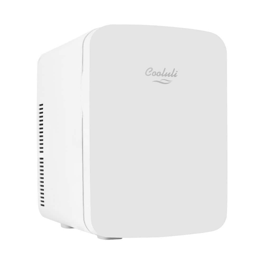 COOLULI Infinity 0.53 cu. ft. Retro Mini Fridge in White without